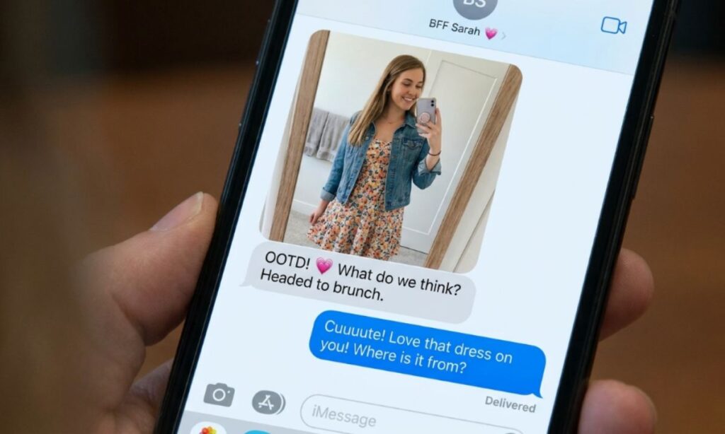 Examples of OOTD in Text Conversations