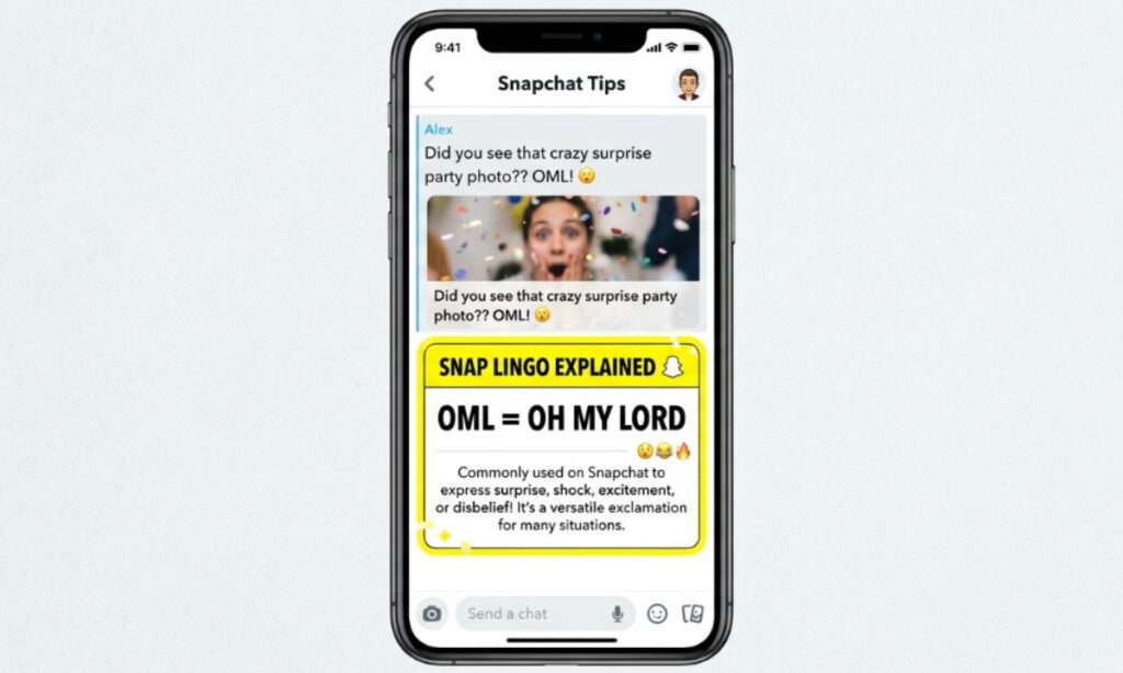 OML Meaning on Snapchat